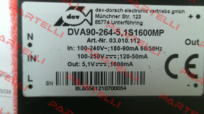 DVA90-264-5, 1S1600MP DEV-Dorsch Electronic