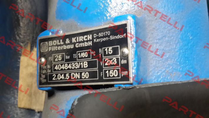 Type: 2.04.5.110.260 DN 50 Boll Kirch