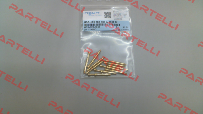 HSS-120-0018 (HSS-120 303 300 A 3002 M) Ingun