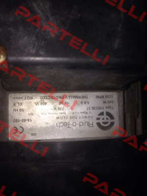 RPM 230 Volt 50 Hz 640 Watt Fluid-O-Tech