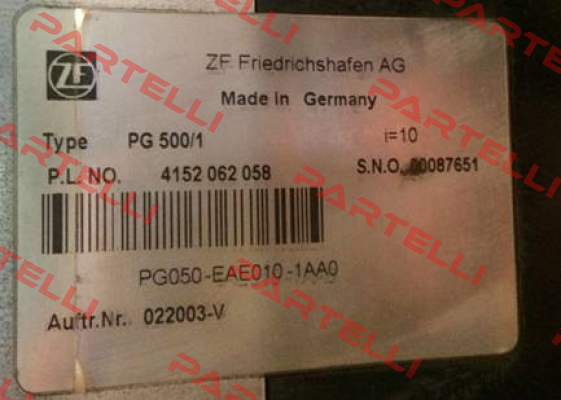  PG 500/1  ZF Friedrichshafen