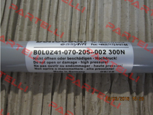 B0L0Z41-070-205-002/300N Bansbach