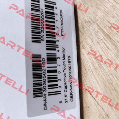 P/N:1010501578  Type:FT215TMBCAPOB Faytech