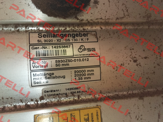 SL 3020-X2/GS130/K/F-01  FSG Fernsteuergeräte