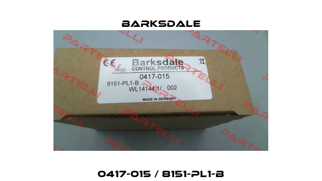 0417-015 / 8151-PL1-B Barksdale