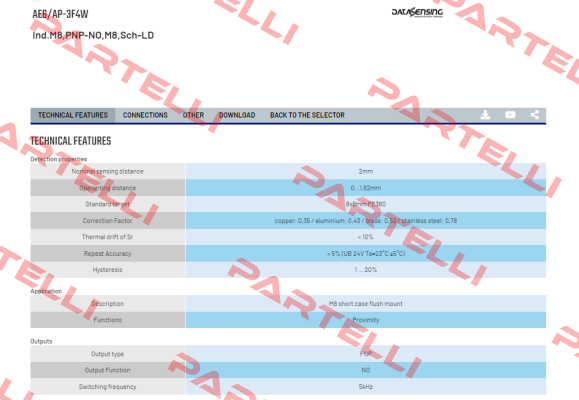 AE6/AP-3F4W Micro Detectors / Diell (now Datasensing)