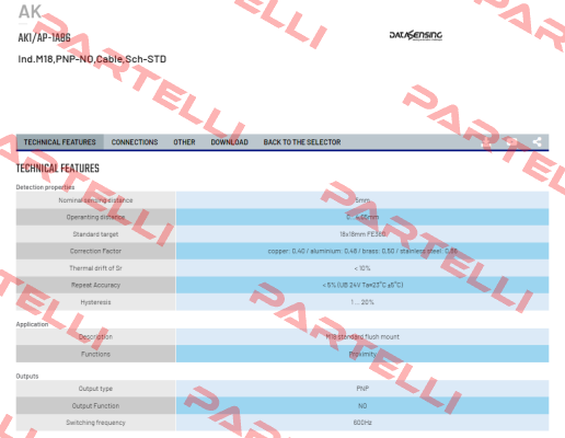 AK1/AP-1A86 Micro Detectors / Diell (now Datasensing)
