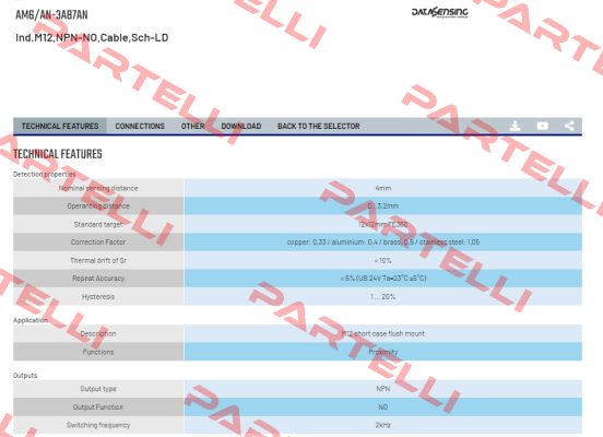 AM6/AN-3A87AN Micro Detectors / Diell (now Datasensing)