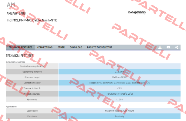 AM6/AP-2A86 Micro Detectors / Diell (now Datasensing)
