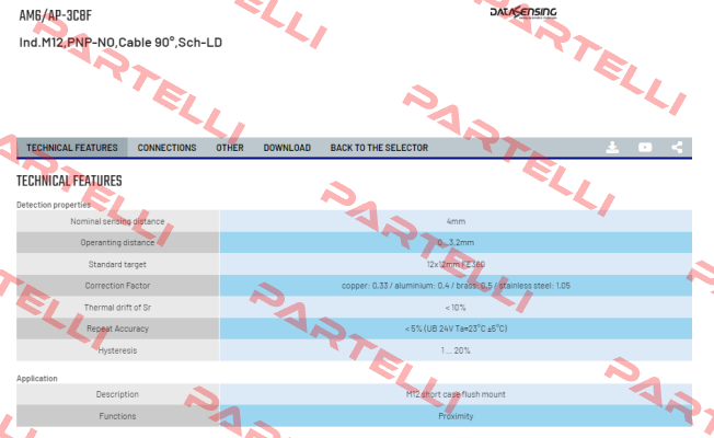 AM6/AP-3C8F Micro Detectors / Diell (now Datasensing)