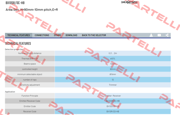 BX10SR/0C-HB Micro Detectors / Diell (now Datasensing)