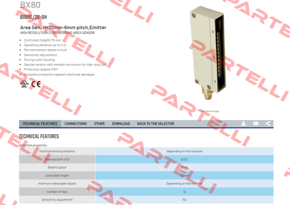 BX80E/20-0H Micro Detectors / Diell (now Datasensing)