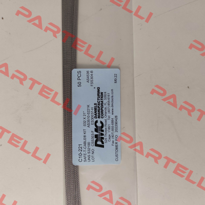 SAE AS3510-0221K Dmc Daniels Manufacturing Corporation