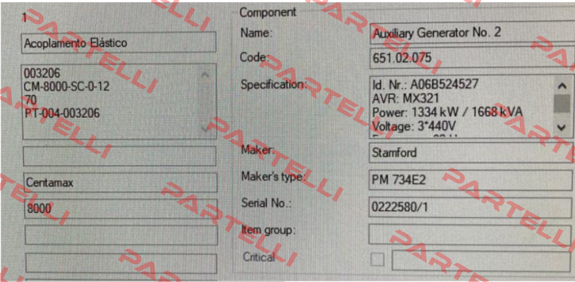 PN: 7600 / 004S-08000-GUEL-031891 CENTAMAX
