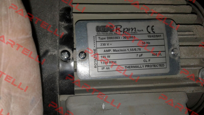 3052053 RPM - Motori elettrici