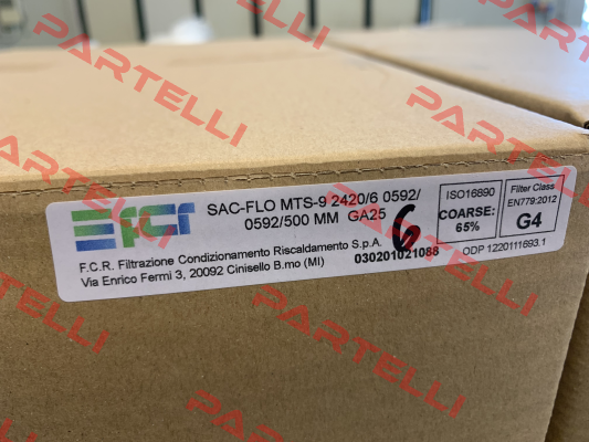 MTS9 24206 - 592x592x500 G4 F.C.R. S.p.A.