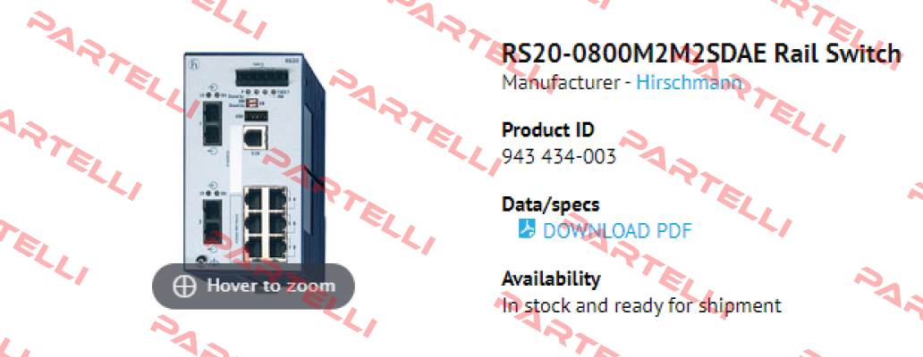 RS20-0800M2M2SDAE Belden (Lumberg / Hirschmann)