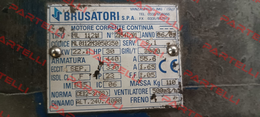 ML 112M N:21541/01 Brusatori