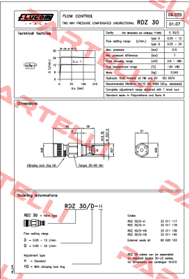 RDZ30 D-HG Flucom