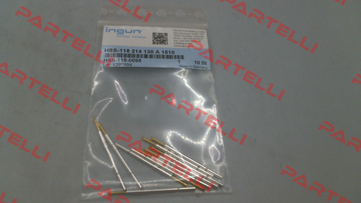 HSS-118 214 130 A 1510 Ingun