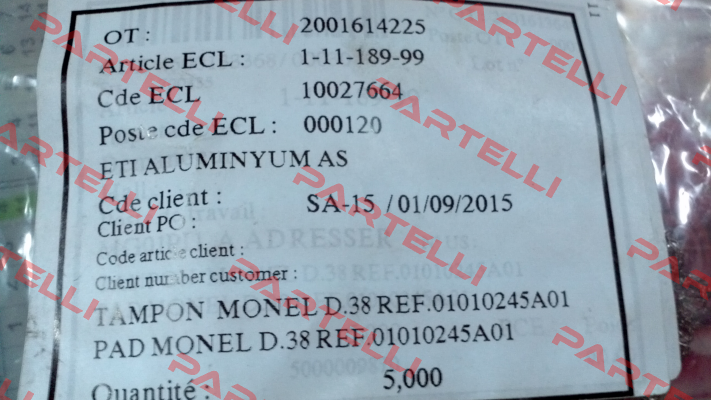Article ECL:1-11-189-99 for M 400 L  MATTEI