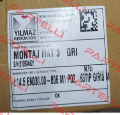 210934821 Yılmaz Redüktör