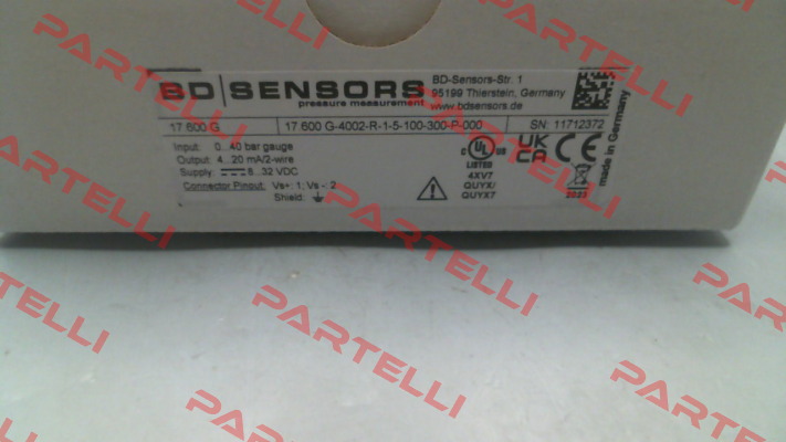 Code: 17.600G-4002-R-1-5-100-300-P-000 Bd Sensors