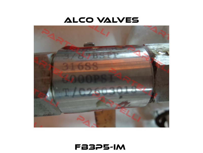 FB3P5-IM  Alco Valves